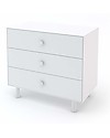 Oeuf Classic Merlin 3 Draw Dresser - Total White Dressers