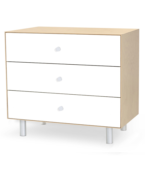 Oeuf Classic Merlin 3 Draw Dresser White & Birch Dressers