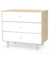 Oeuf Classic Merlin 3 Draw Dresser White & Birch Dressers