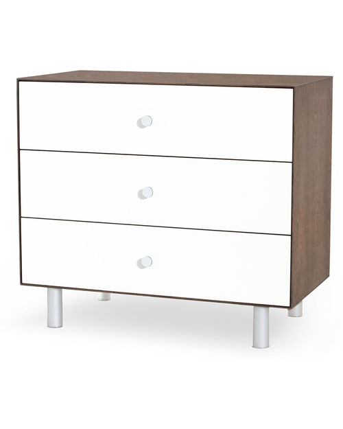 Oeuf Classic Merlin 3 Draw Dresser White & Walnut Dressers