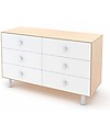 Oeuf Classic Merlin 6 Draw Dresser (in white / birch) Dressers