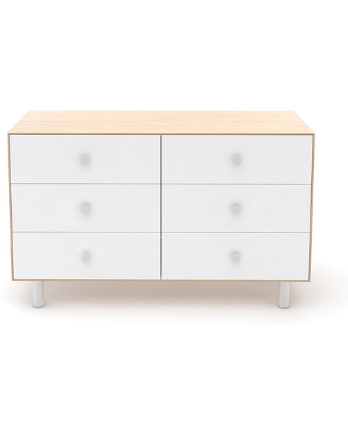 Oeuf Classic Merlin 6 Draw Dresser (in white / birch) Dressers