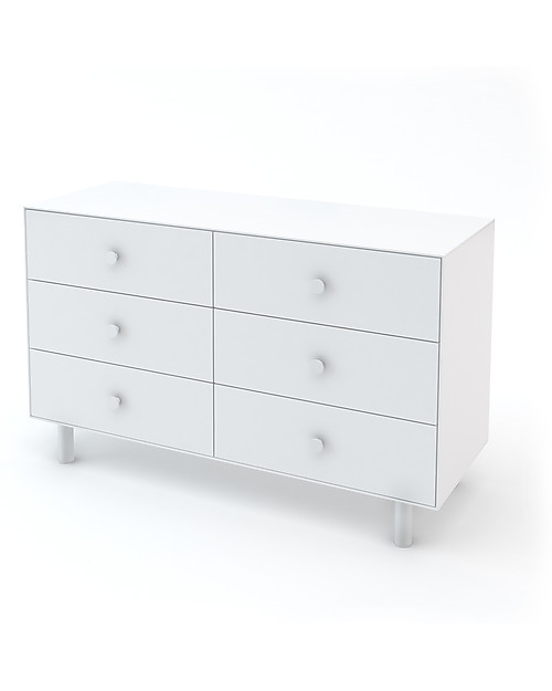 Oeuf Classic Merlin 6 Draw Dresser - Total white Dressers