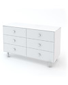 Oeuf Classic Merlin 6 Draw Dresser - Total white Dressers