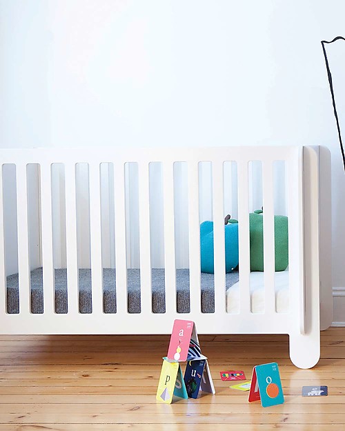 Oeuf Elephant Crib, White - The crib you can assemble in 10 minutes! Cots and Cotbeds