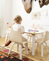 Oeuf Junior Play Table - White Laminate Tables And Chairs
