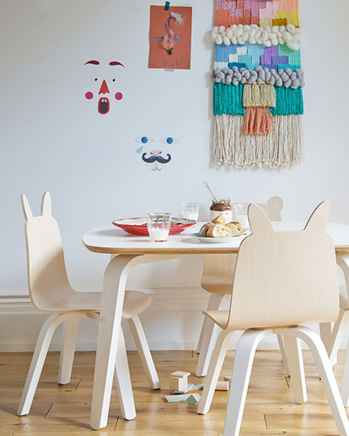 Oeuf Junior Play Table - White Laminate Tables And Chairs