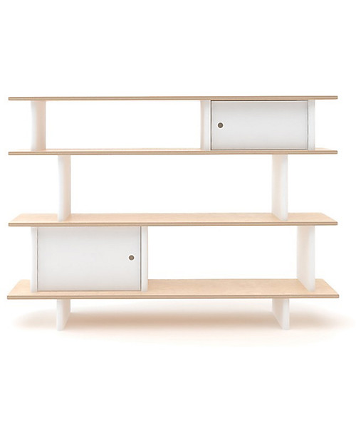 Oeuf Mini Library (White / Birch) Montessori Bookcases