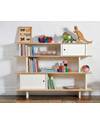 Oeuf Mini Library (White / Birch) Montessori Bookcases