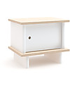 Oeuf ML Night Stand - White/Birch Bedside Tables