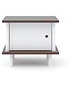 Oeuf ML Night Stand - White/Walnut Bedside Tables