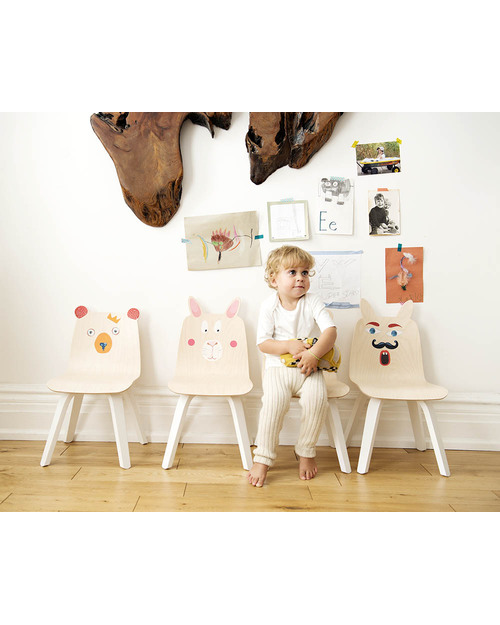 Oeuf Rabbit Ears Play Chair - Set of 2 - Birch Chairs