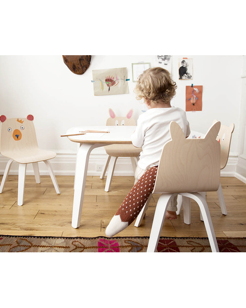 Oeuf Rabbit Ears Play Chair - Set of 2 - Birch Chairs