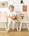 Oeuf Rabbit Ears Play Chair - Set of 2 - Birch Chairs