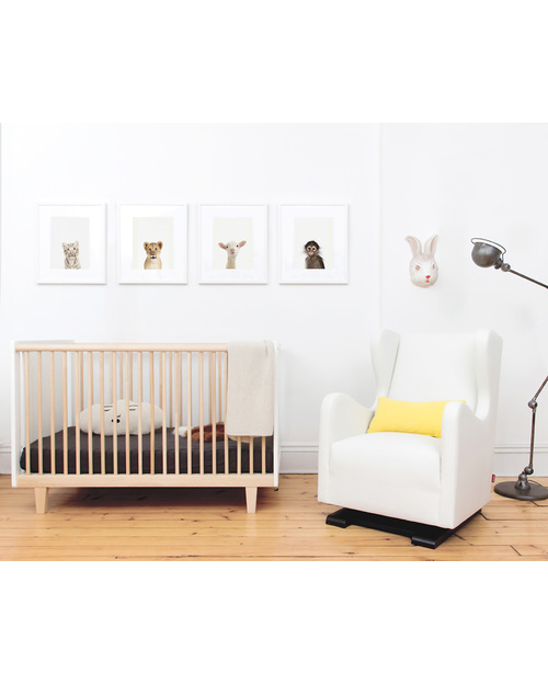 Oeuf Rhea Crib - Birch (converts into Rhea Toddler Bed) Cots and Cotbeds