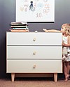 Oeuf Rhea Merlin 3 Drawer Dresser White & Birch Dressers