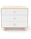 Oeuf Rhea Merlin 3 Drawer Dresser White & Birch Dressers