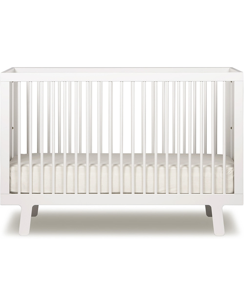Oeuf Sparrow Crib - Lacquered White (converts into Sparrow Toddler Bed) Cots and Cotbeds