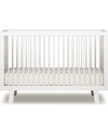 Oeuf Sparrow Crib - Lacquered White (converts into Sparrow Toddler Bed) Cots and Cotbeds
