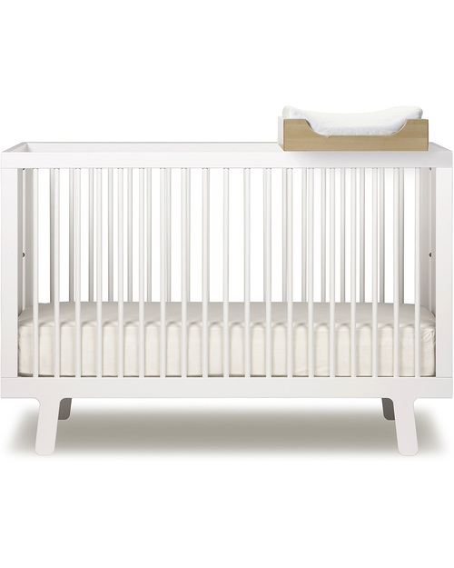 Oeuf Sparrow Crib - Lacquered White (converts into Sparrow Toddler Bed) Cots and Cotbeds
