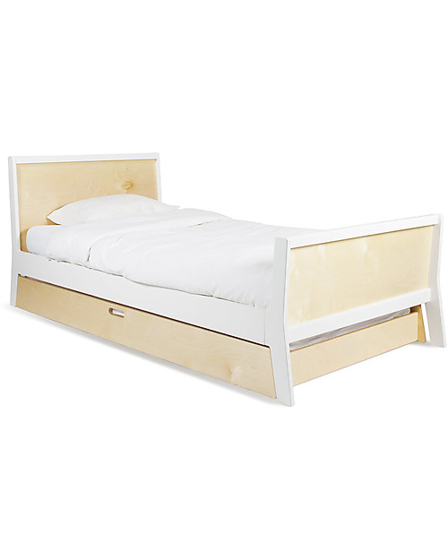 Oeuf Sparrow Junior Twin Bed - White Single Bed