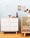 Oeuf Sparrow Merlin 3 drawer dresser in white & birch Dressers