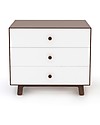 Oeuf Sparrow Merlin 3 drawer dresser in white & walnut Dressers