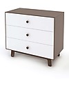 Oeuf Sparrow Merlin 3 drawer dresser in white & walnut Dressers