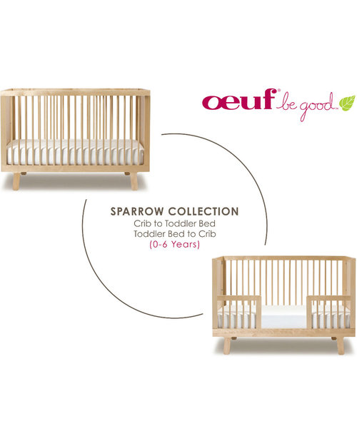 Oeuf Sparrow Toddler Bed Conversion Kit - Walnut Cots and Cotbeds