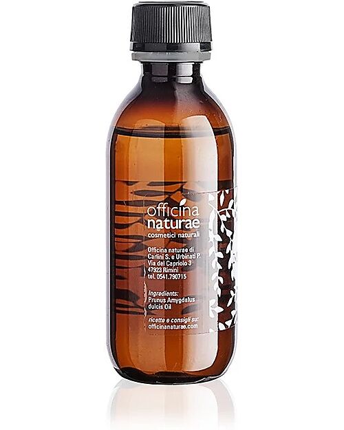 Officina Naturae 100% Pure Organic Almond Oil - Emollient and Moisturizing - 110 ml Body Lotions And Oils