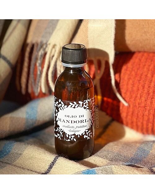 Officina Naturae 100% Pure Organic Almond Oil - Emollient and Moisturizing - 110 ml Body Lotions And Oils