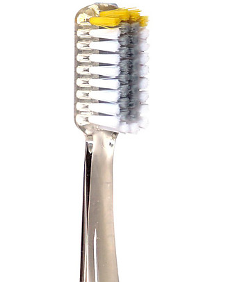 Officina Naturae Biodegradable Children's Toothbrush - with Soft Bristles - Amber Toothpaste and Toothbrush