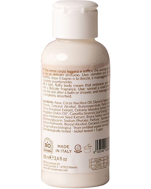 Officina Naturae Caress Body Cream - 100ml - Moisturizing - Limited Edition Body Lotions And Oils