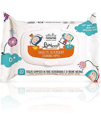 Officina Naturae Cleansing Wipes with Organic Quince, 20 pieces Baby Wipes