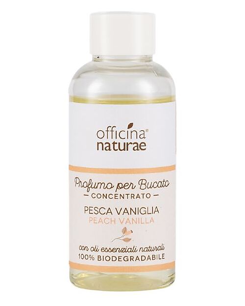 Officina Naturae Concentrated Laundry Perfume - Peach Vanilla - with Natural Essential Oils - 100ml Laundry Detergent
