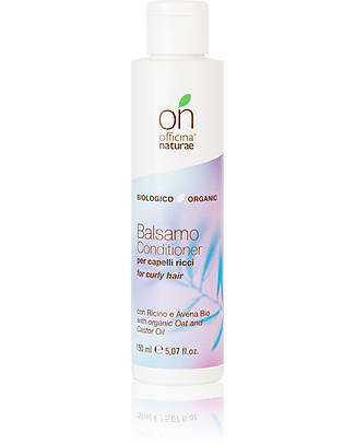 Officina Naturae Curly Hair Conditioner - Organic Castor and Oat - 150ml - AIAB Certified Shampoos And Bath Wash