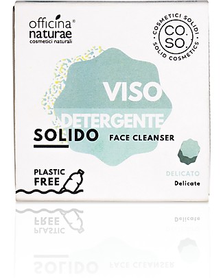 Officina Naturae Delicate Solid Face Cleanser, 50 gr - Plastic-free! Face