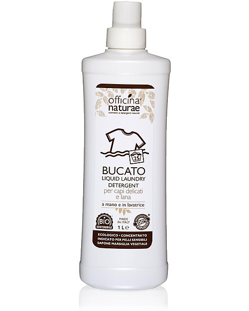Officina Naturae Eco-friendly Laundry Liquid Handwash and Washing Machine, 1 lt - Suitable for wool and delicates Laundry Detergent