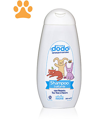 Officina Naturae Eco-friendly Pets Treatment Shampoo, 300 ml - Anti-parasitic with essential oils Pet Grooming