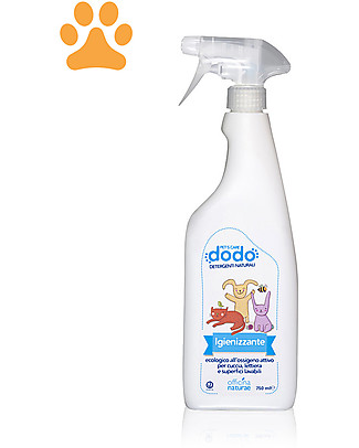 Officina Naturae Eco-friendly Sanitizing Spray for Pets Baskets, Cat Litters and Other Surfaces, 250 ml Pet Grooming