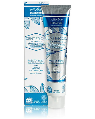 Officina Naturae Ecobio Whitening Toothpaste - Mint - with Lemon, Sage and Thyme - 75ml Face