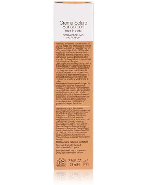 Officina Naturae Face and Body Sunscreen Fluid SPF 50 - 75 ml Sun Screen