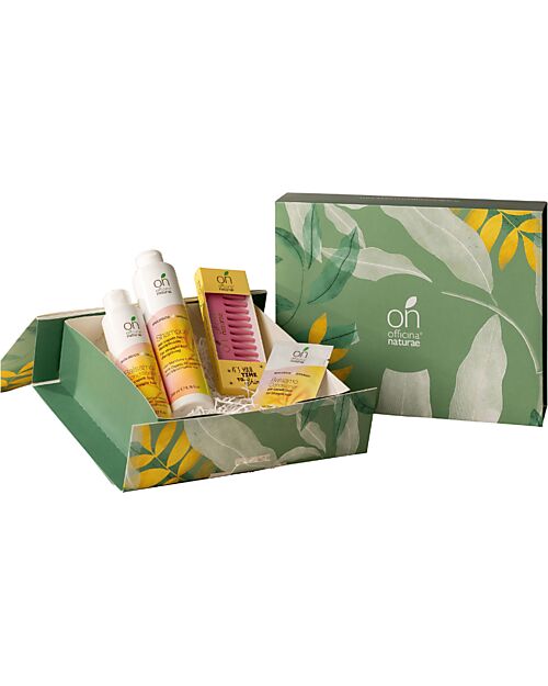 Officina Naturae Gift Box - Go with Straight - Shampoo/Conditioner/Comb/Mask - for Long and Straight Hair Hair Care