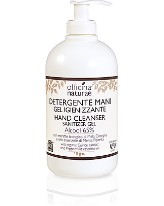 Officina Naturae Hand cleanser sanitizer gel - 500 ml - Peppermint Scent Detergents