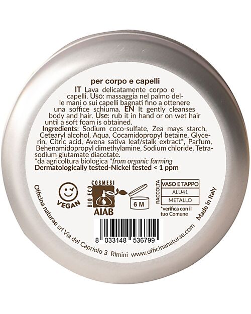 Officina Naturae Kit onYOU - Body Butter and Shower Shampoo - Limited Edition - Plastic Free Shampoos And Bath Wash