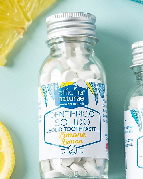 Officina Naturae LemonYellow Mini-Kit: Toothpaste - Toothbrush - Purse Toothbrush