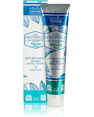 Officina Naturae Natural Toothpaste - Mint - New Aluminum Tube - Plastic Free! Face