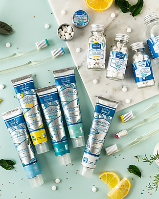 Officina Naturae Natural Toothpaste - Mint - New Aluminum Tube - Plastic Free! Face