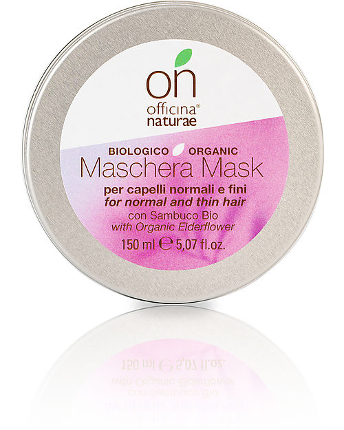 Officina Naturae Normal and Fine Hair Mask - Organic Elderberry and Violet - 150ml - AIAB Certified Hair Care