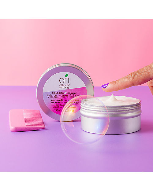 Officina Naturae Normal and Fine Hair Mask - Organic Elderberry and Violet - 150ml - AIAB Certified Hair Care